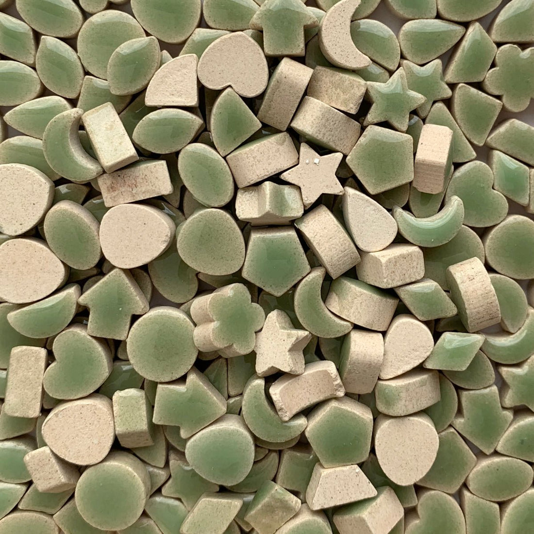 Verre Mosaique - glass mosaic -Glasmosaik-glasmozaïek-Charms Mini Groen - mosaicshop