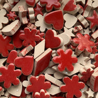 Verre Mosaique - glass mosaic -Glasmosaik-glasmozaïek-Charms Nieuw Rood - mosaicshop