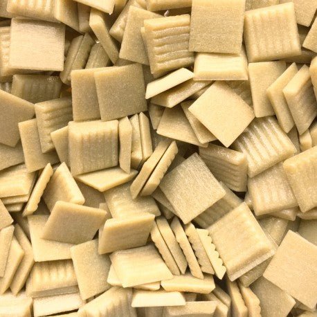 Verre Mosaique - glass mosaic -Glasmosaik-glasmozaïek-Glasmozaiek Murano 20mm Crème - mosaicshop