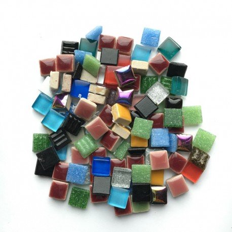 Verre Mosaique - glass mosaic -Glasmosaik-glasmozaïek-Glasmozaiekmix 10mm - mosaicshop