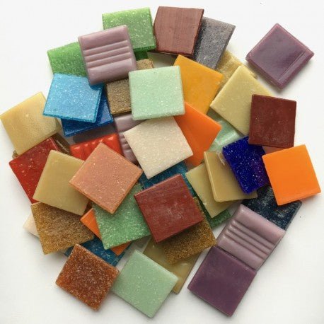 Verre Mosaique - glass mosaic -Glasmosaik-glasmozaïek-Glasmozaiekmix 20mm - mosaicshop