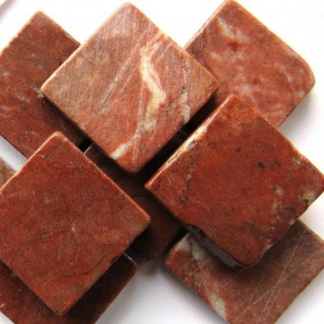 Verre Mosaique - glass mosaic -Glasmosaik-glasmozaïek-Marmer 20mm Chinees Rood - mosaicshop