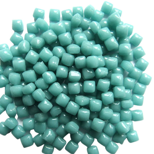 Micro Mosaico di Vetro 4,8mm Ciano