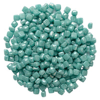 Verre Mosaique - glass mosaic -Glasmosaik-glasmozaïek-Micro Glasmozaiek 4,8mm Parelmoer Half Cyaan - mosaicshop