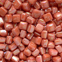 Verre Mosaique - glass mosaic -Glasmosaik-glasmozaïek-Micro Glasmozaiek 4,8mm Parelmoer Watermeloen - mosaicshop