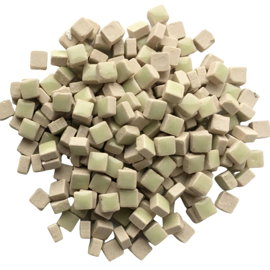 Verre Mosaique - glass mosaic -Glasmosaik-glasmozaïek-Micro Keramiek 5mm Pepermunt - mosaicshop