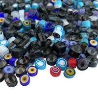 Verre Mosaique - glass mosaic -Glasmosaik-glasmozaïek-Millefiori Dierenoogjesmix - mosaicshop