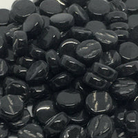 Verre Mosaique - glass mosaic -Glasmosaik-glasmozaïek-Mini Rondjes 8mm Opaalzwart - mosaicshop