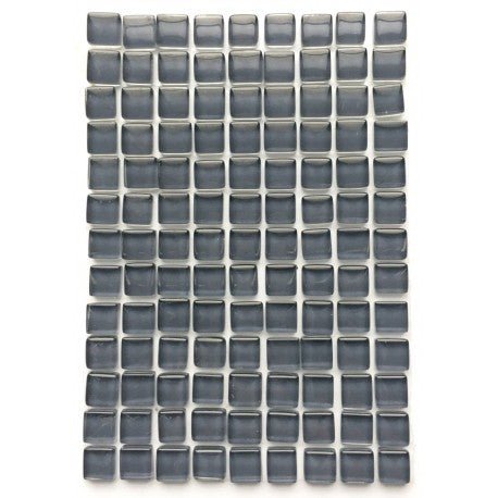 Verre Mosaique - glass mosaic -Glasmosaik-glasmozaïek-Murrini 10mm Donkergrijs - mosaicshop