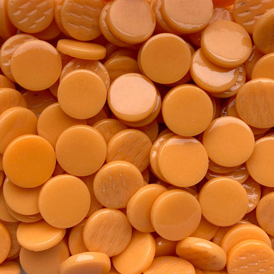 Pastilles De Verre 18mm Orange Opale