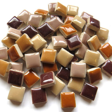 Ceramica 12mm Mix Marrone-Crema