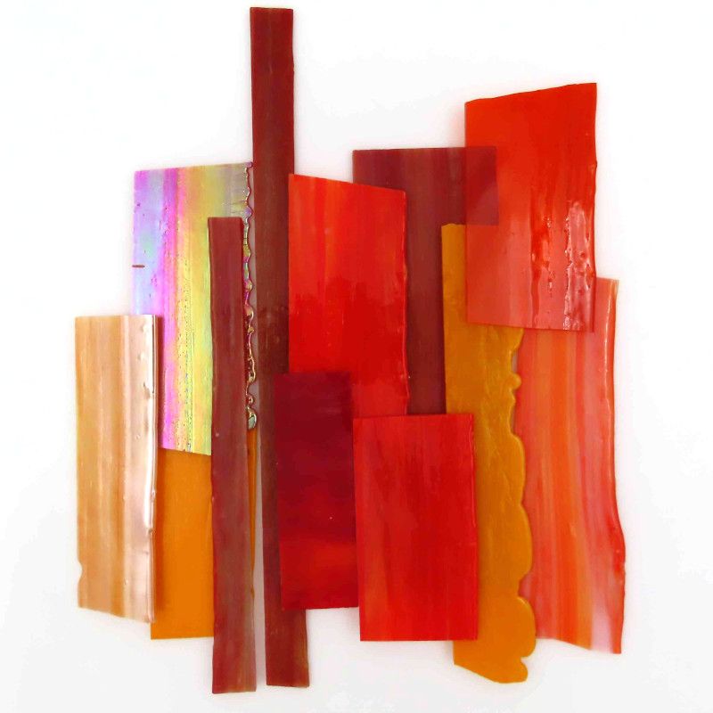 Glasscherben XL Orangemix