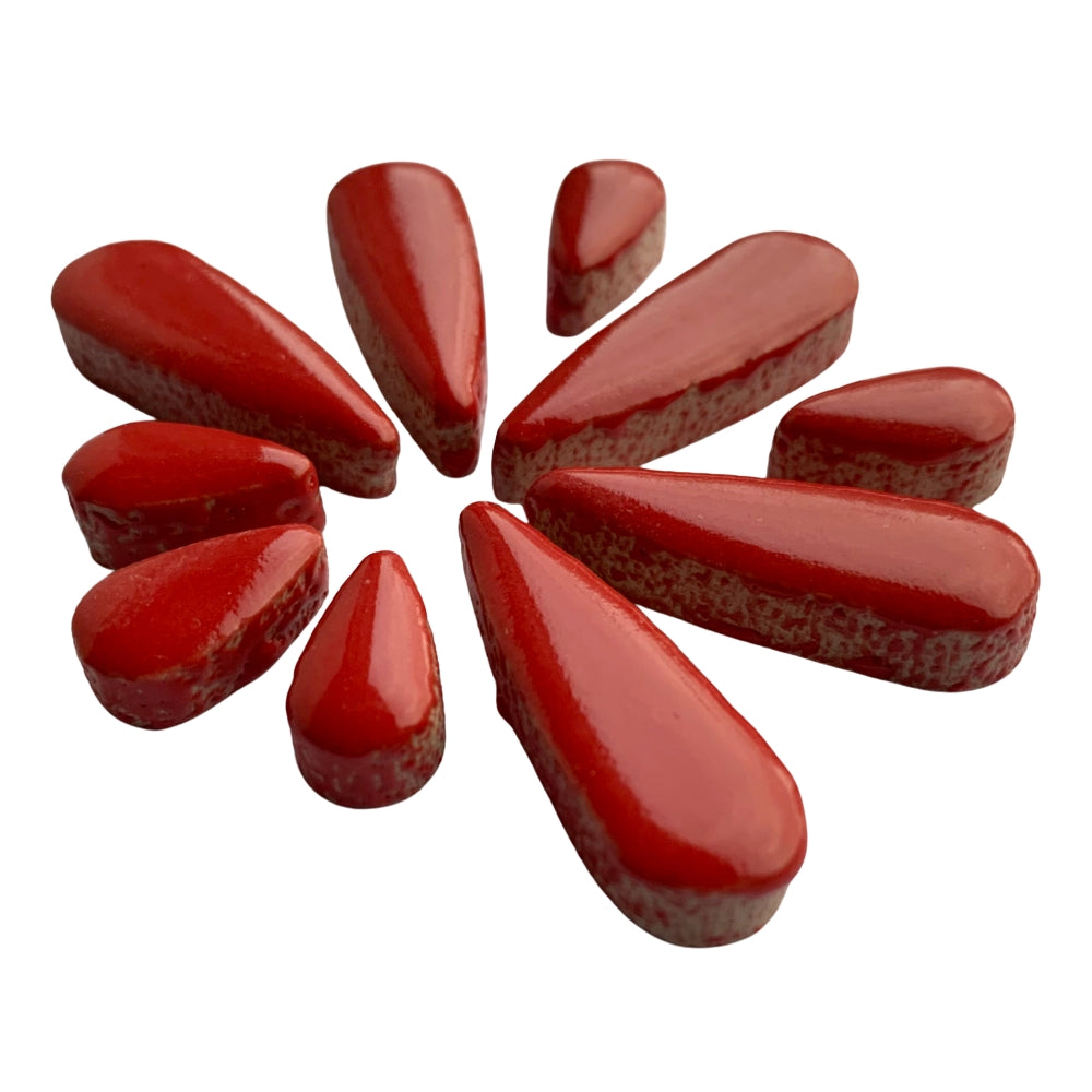 Gouttes de Céramiques  Rouge