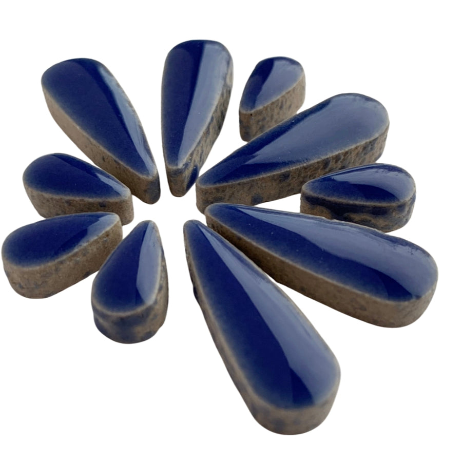 Gouttes de Céramiques  Bleu Foncé