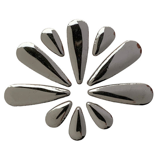 Mosaiksteinen Tropfen  Silber