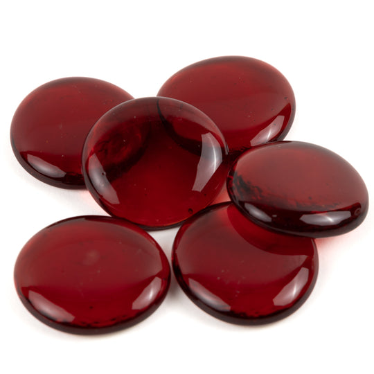 Billes de Verre XL 30-36mm  Rouge Cristal