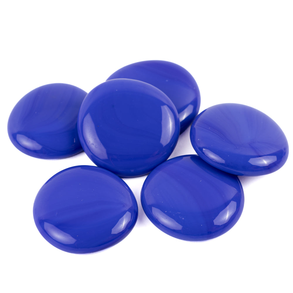 Gocce di vetro XL 30-36mm Blu