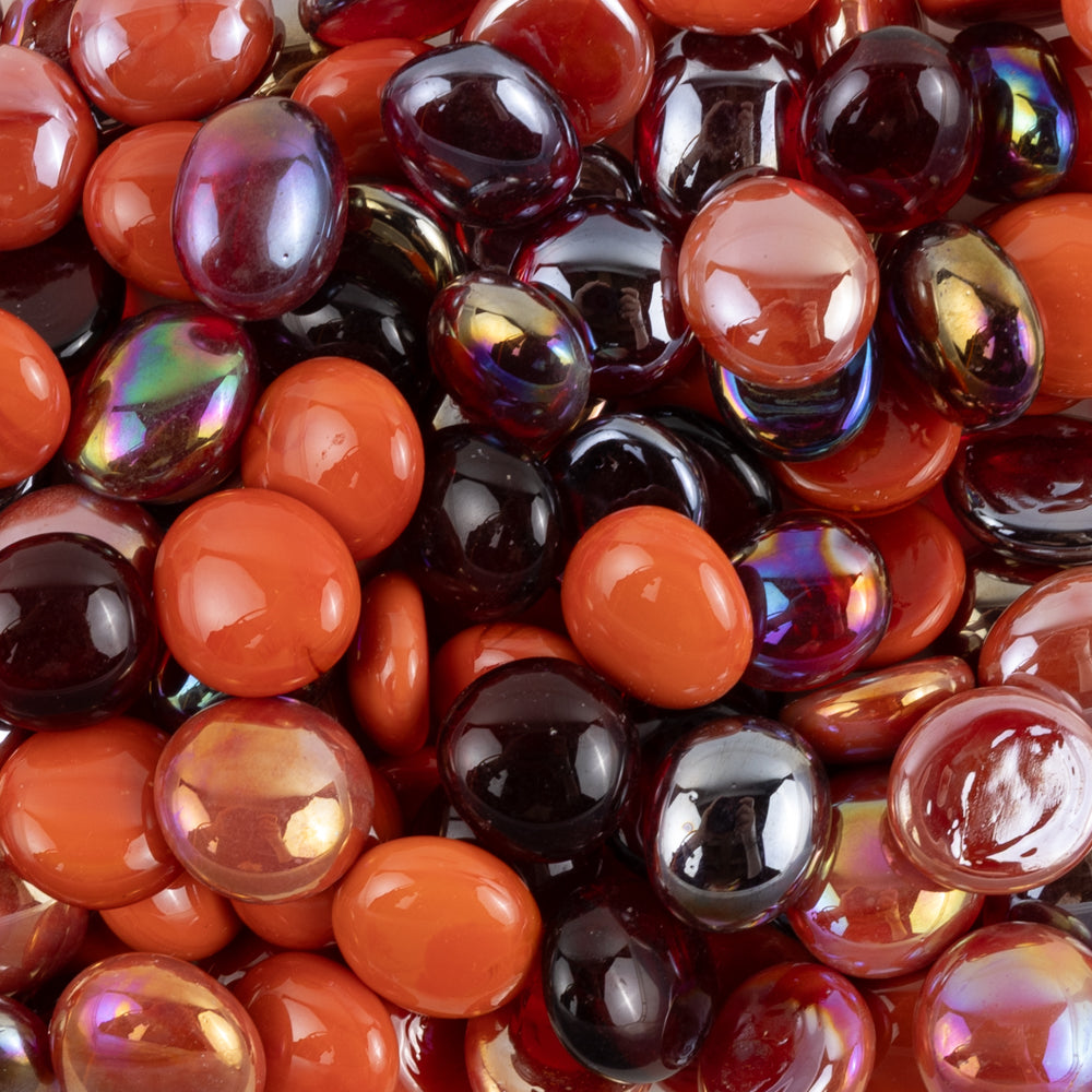 Glass Nuggets 16-20mm  Red Mix