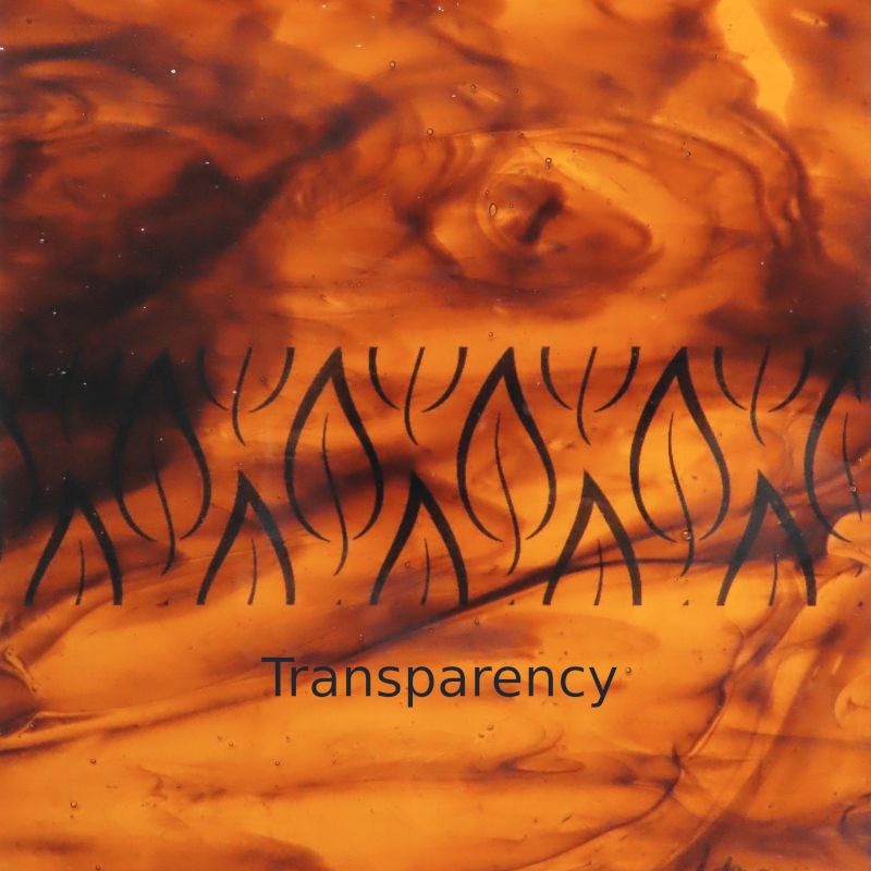 Glass Plate Mid Brown Wispy