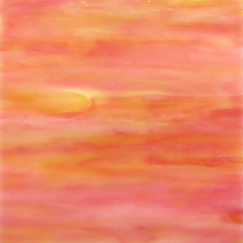 Glass Plate Pink Lemon Marble 