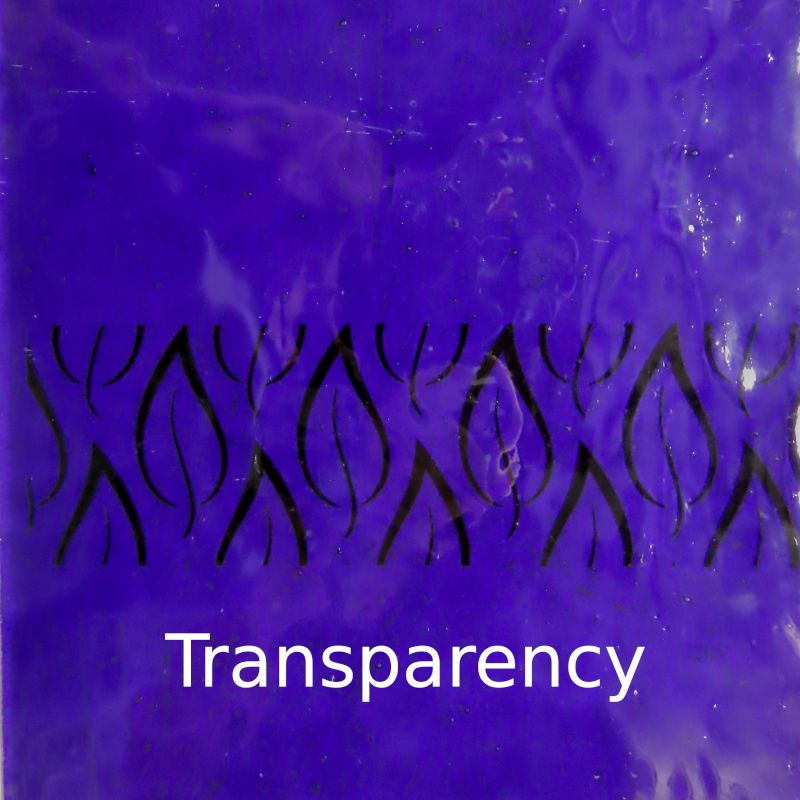 Glass Plate Purple Textured 