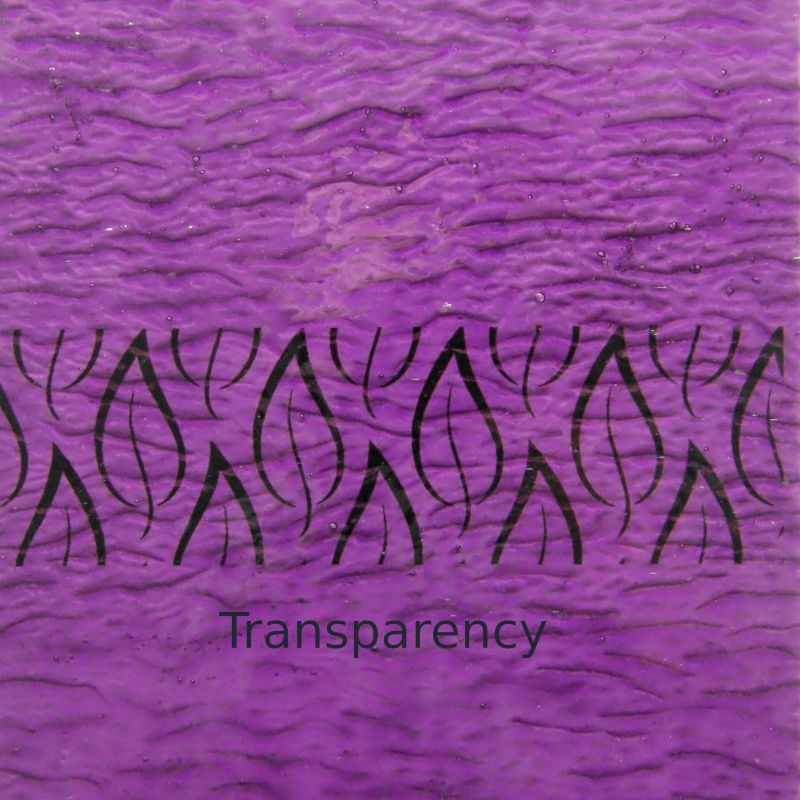 Glasplaat Violet Golvend