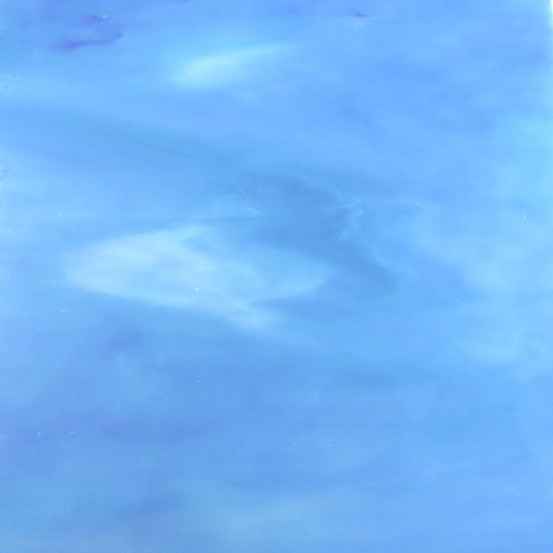 Piastra di vetro luce opalino blu
