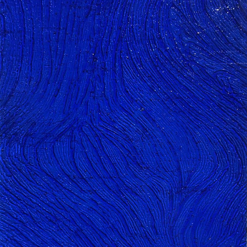 Glass Plate Cobalt Ripple