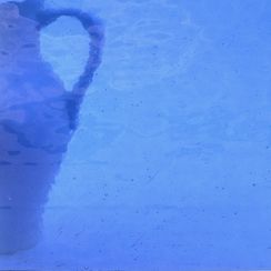 Plaque de Verre Bleu Moyen