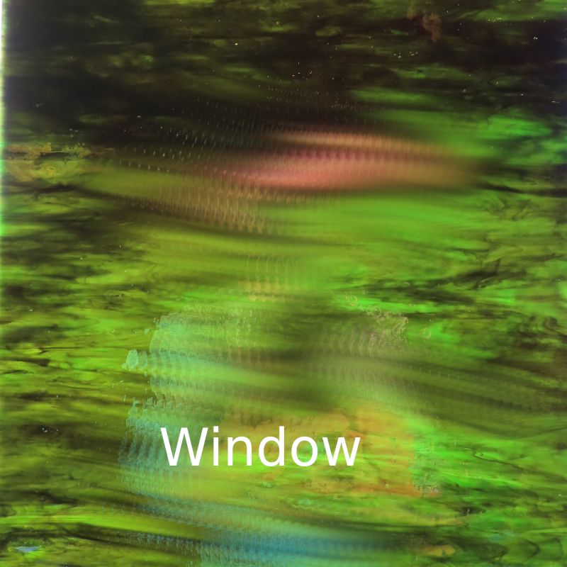 Glass Plate Dark Forest Iridised
