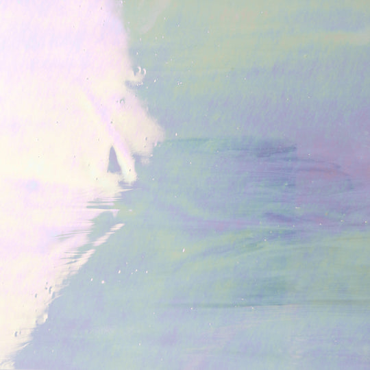 Plaque de Verre Blanc Iridescent Vaporeux