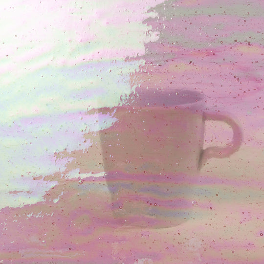 Glass Plate Cherry Blossom Iridescent