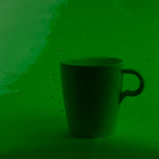 Lastra di vetro verde smeraldo