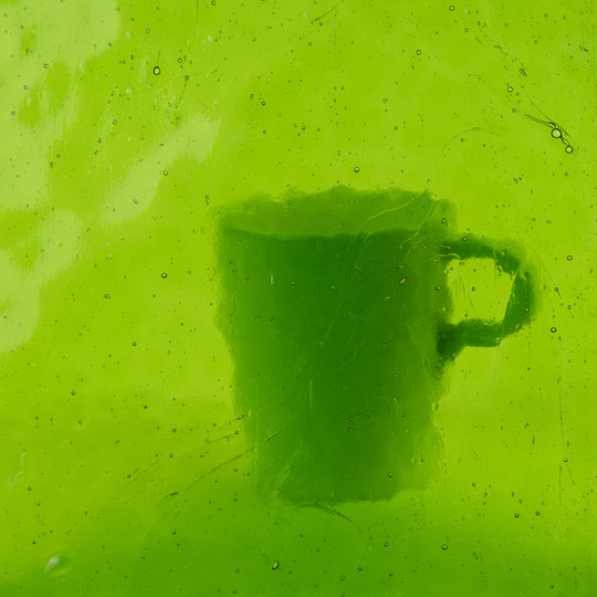 Lastra Di Vetro Lime Neon Strutturata