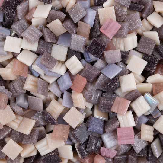 Glass Mosaic Violet Mix 10mm