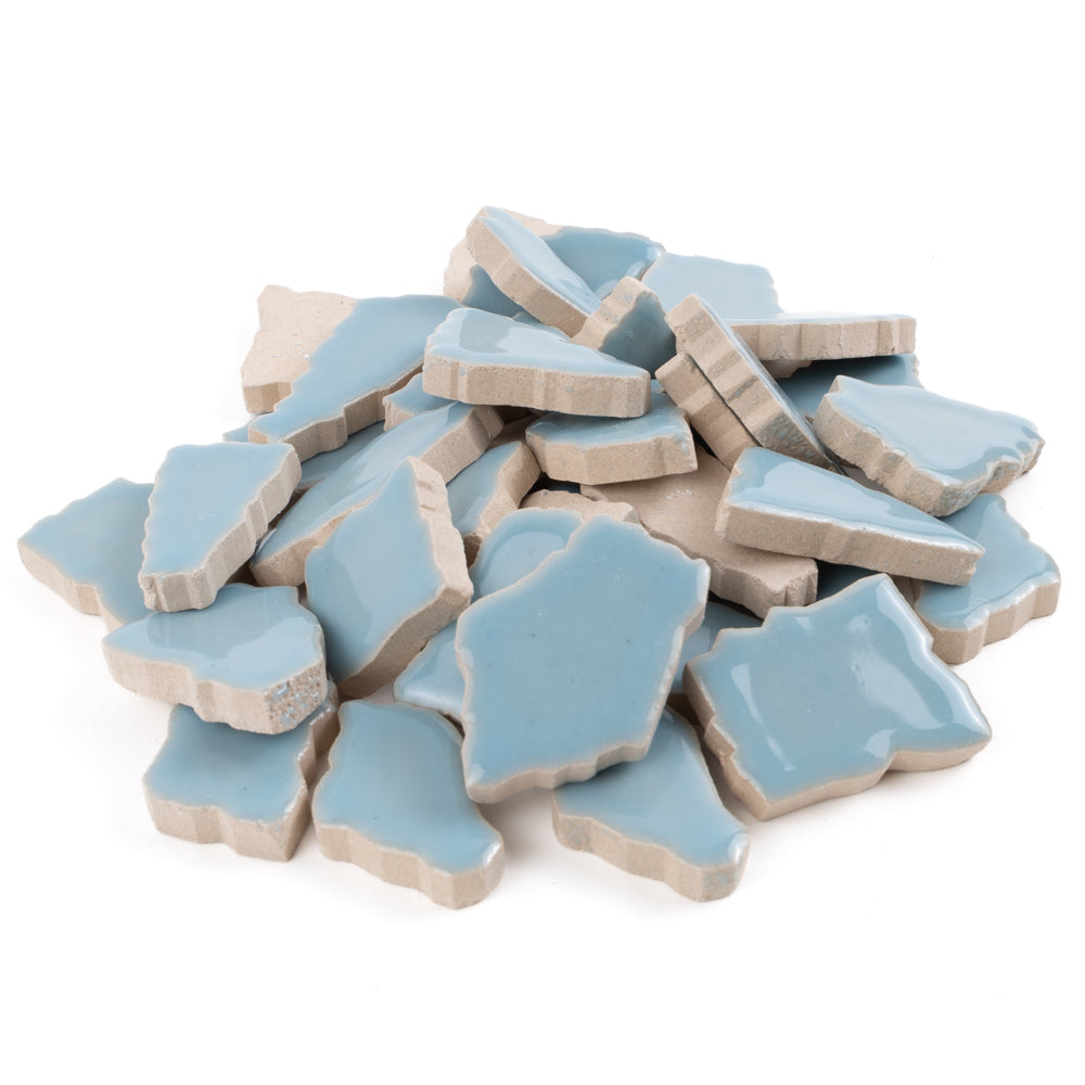 Keramik Mosaik Puzzle  Weiß