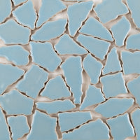 Keramik Mosaik Puzzle  Weiß