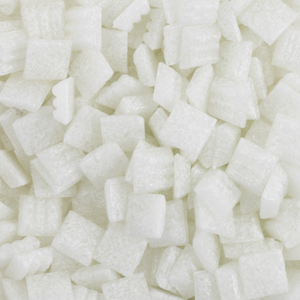 Glass Mosaic Tiles 10mm Ice White (loose)