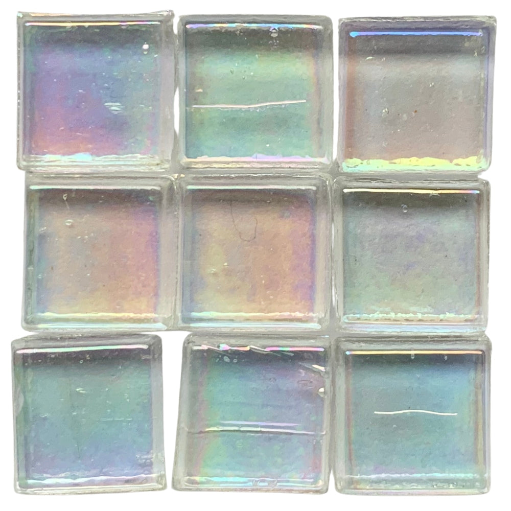 Glass Mosaic Transparent 10mm Pearl White