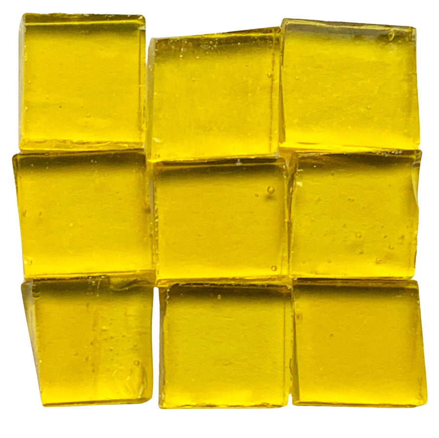 Glasmosaik Tiffany-Glas 15mm  Zitrone