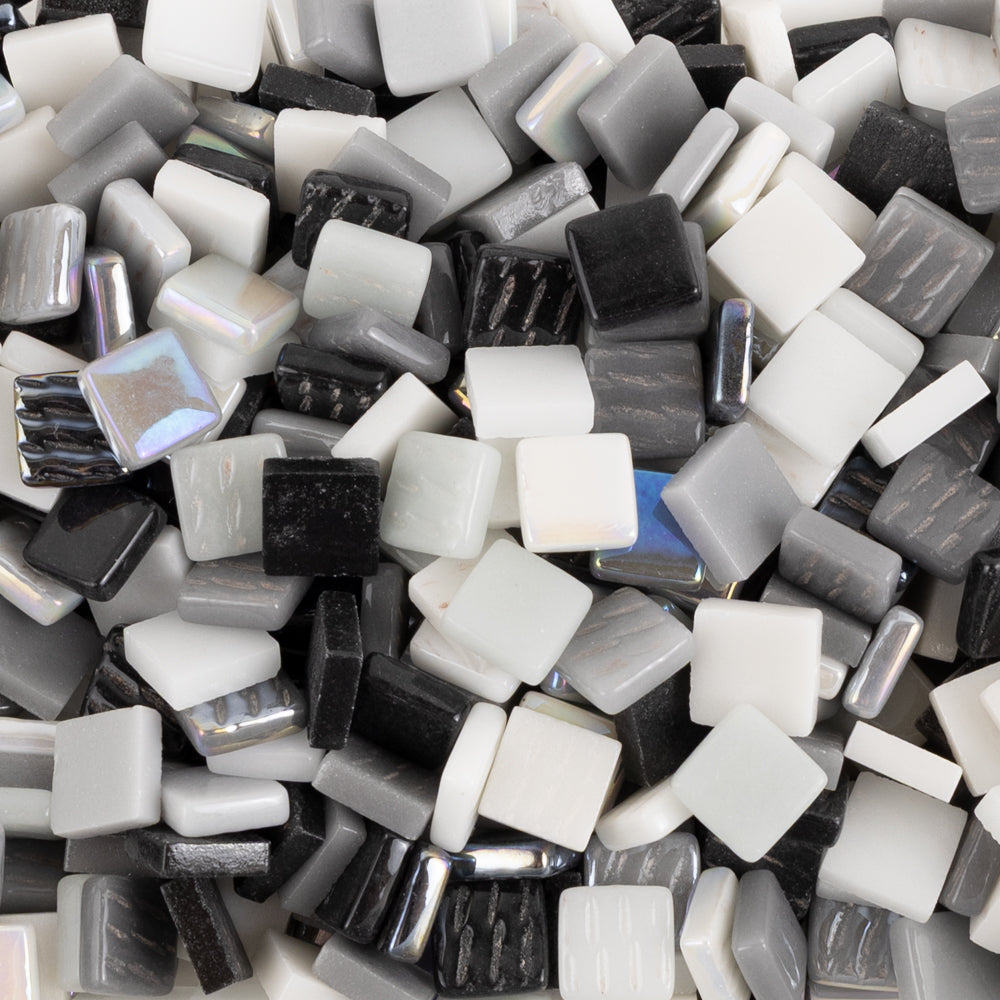 Ottoman 12mm Mélange Noir Blanc