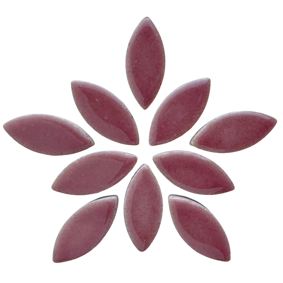 Mosaiksteinen Elipsenform 25mm  Dunkelrosa
