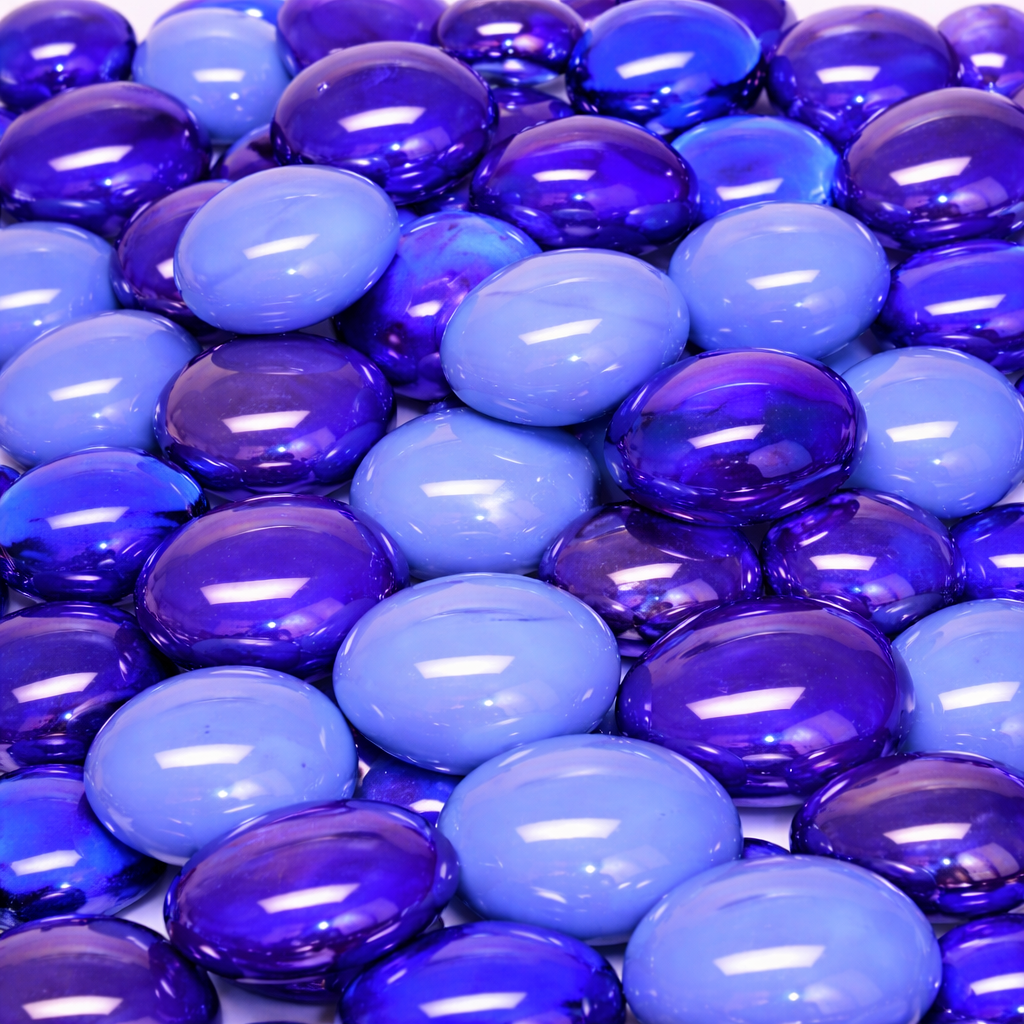 Glasnuggets 16-20mm  Blaumischung