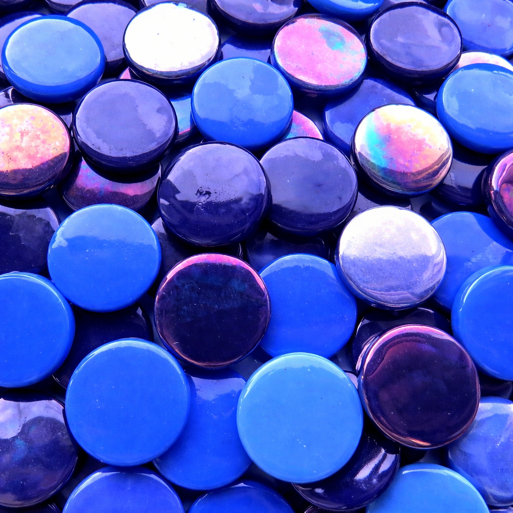 Glas-Pastillen 18mm Blaumix