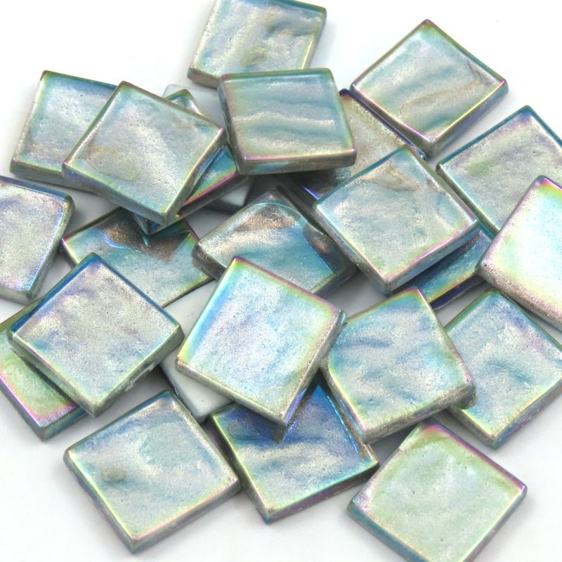 Kristall Wavy Irisierend 20mm Silber
