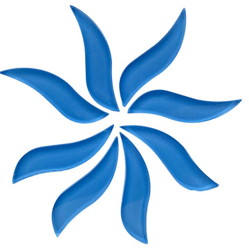 Golvende Bloemblaadjes  Azzurro