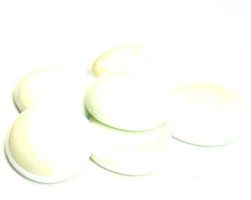 Gocce di vetro XL 30-36mm Opale bianco