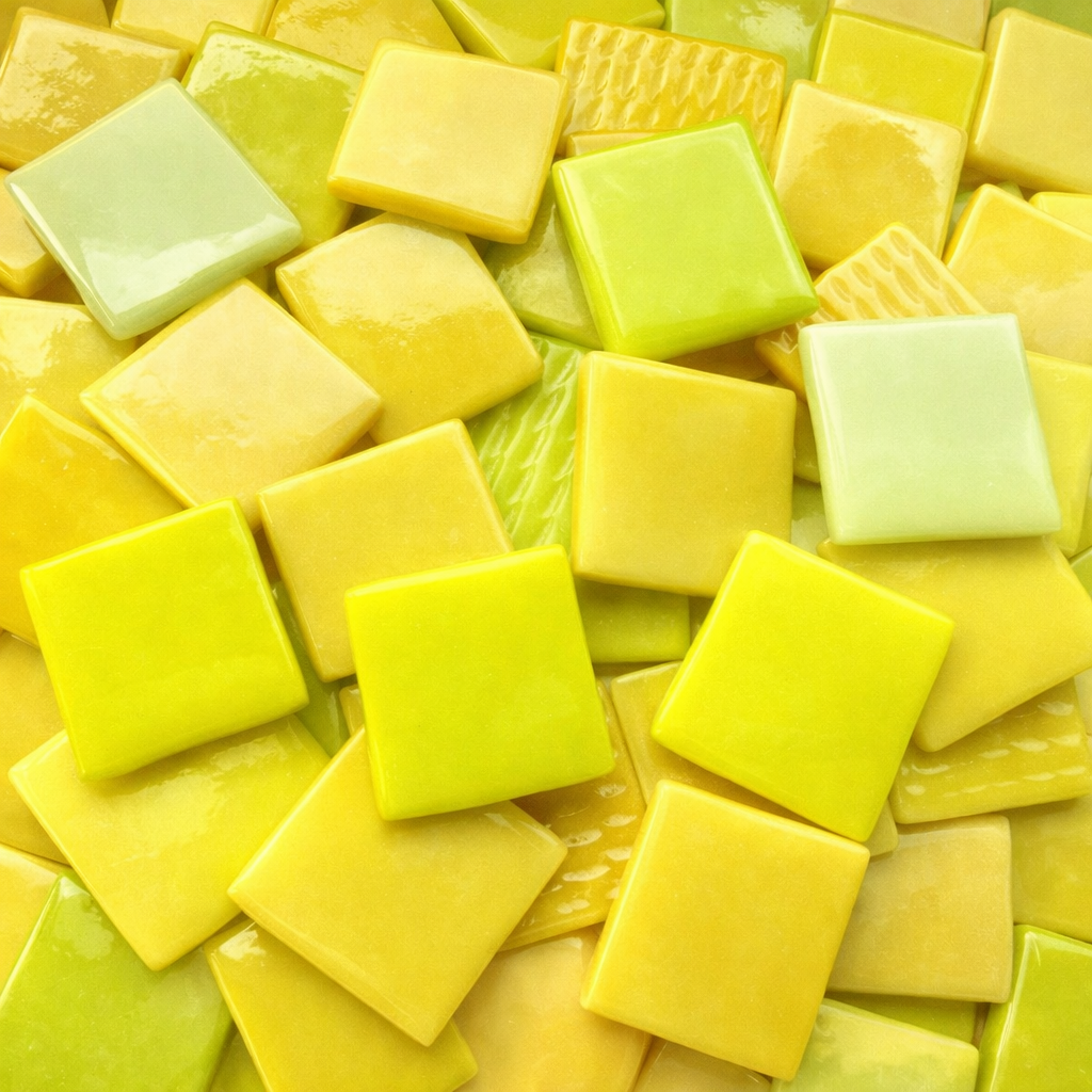 Pâte de Verre 25mm Yellow Mix