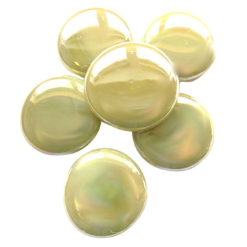 Gocce di vetro XL 30-36mm Opale crema