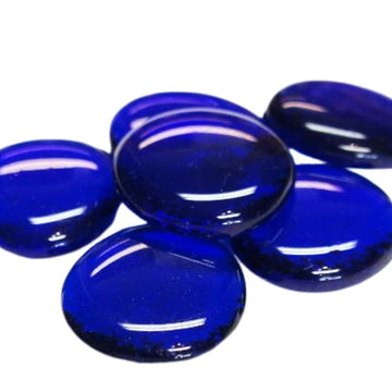 Gocce di vetro XL 30-36mm Blu cristallo
